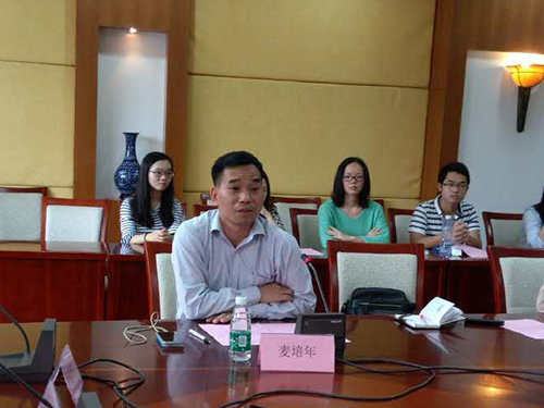 韦德官方网站思科公司党委副书记麦培年发言